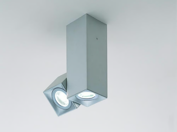 DAU SPOT 6050 - Adjustable square ceiling metal spotlight by Milan Iluminación - view 2